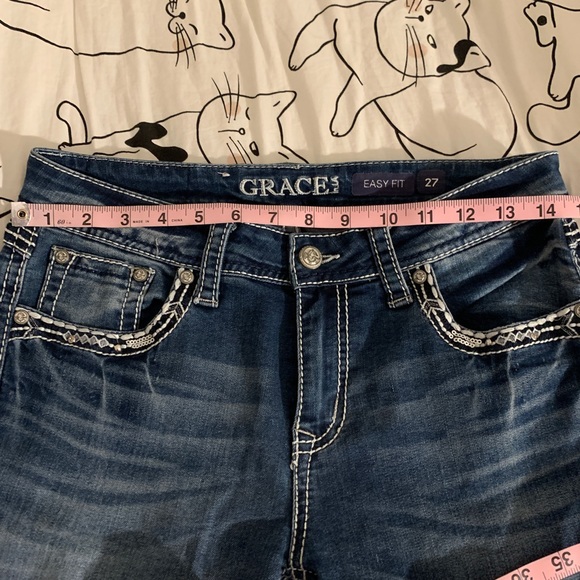 Grace in LA light wash boot cut jeans size 27 easy fit - Picture 7 of 10